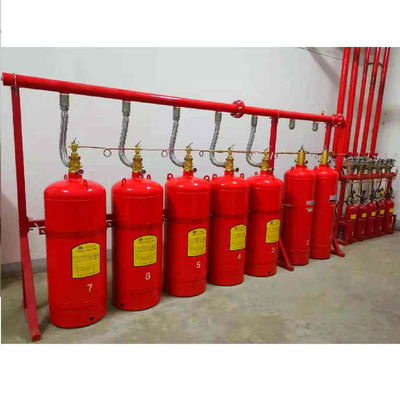 คุณภาพ  Red FM200 Pipe Network System 4.2MPa / 5.6MPa Mixed Gas Fire Suppression System โรงงาน