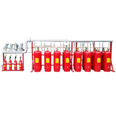 ระบบดับเพลิง HFC227ea FM200 เครื่องดับเพลิง Heptafluoropropane 40L - 180L
