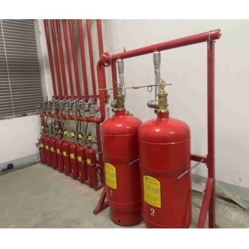ระบบเครือข่ายท่อ FM200 ที่ไม่กลิ่น สารทําความสะอาด HFC227ea ระบบดับไฟ