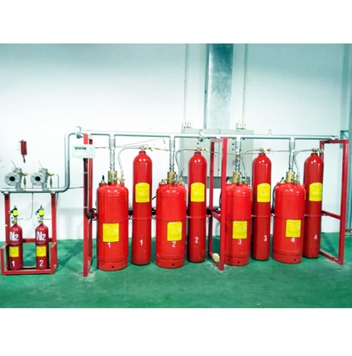 ระบบเครือข่ายท่อความปลอดภัยสูง FM200 ระบบดับไฟ 70L - 180L HFC 227ea