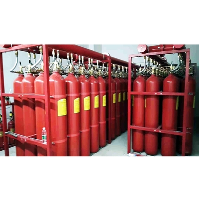 ระบบป้องกันไฟจากก๊าซอ่อนแอ 100L สีแดง IG 100 ระบบดับไฟ