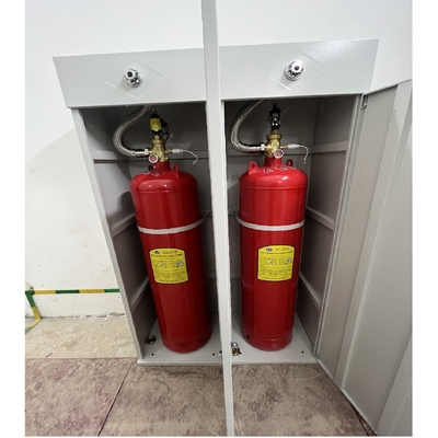 ระบบดับไฟ Heptafluoropropane Fm200 ระบบดับไฟ 120L รุ่นตู้สีแดง