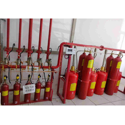 FM200 ระบบป้องกันไฟ 70L - 180L ระบบกดก๊าซ