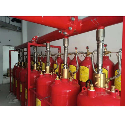5.6Mpa 120L แบบ FM200 ระบบดับไฟ Heptafluoropropane สีแดง