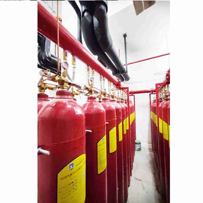 สีแดง 70L - 90L IG100 ระบบดับเพลิงไนโตรเจน