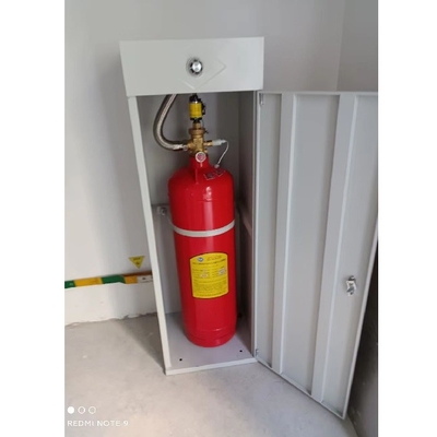 เครื่องดับเพลิงแก๊สกล่องแดง 120L FM200 HFC227ea 2.5 MPa
