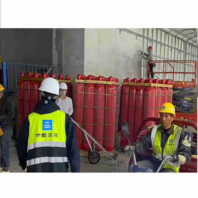 ระบบดับเพลิง IG541 heptafluoropropane ระบบดับเพลิงก๊าซอ่อน 15MPa