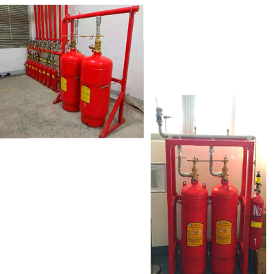 ระบบเครือข่ายท่อ FM200 heptafluoropropane ระบบดับไฟแก๊สยืดหยุ่น