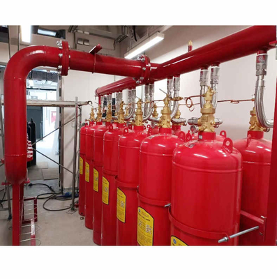 ความปลอดภัยสูง ระบบกดก๊าซสีแดง FM200 กระบอก Heptafluoropropane HFC 227ea