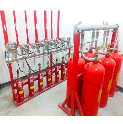 เครือข่ายท่อกล่อง FM200 Heptafluoropropane ที่ถูกน้ําท่วม ระบบดับไฟก๊าซสะอาด