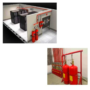ระบบดับเพลิงก๊าซ FM200 Heptafluoropropane 4.2Mpa / 5.6Mpa ความดันทํางาน
