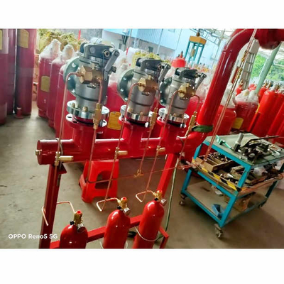 5.6Mpa FM200 ระบบการไหลของพิสตัน HFC-227 เครื่องดับเพลิงกล่องสีแดง